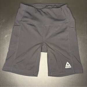 Reebok Women's Black Biker Shorts